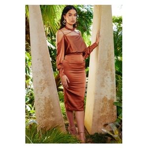 Bronze mode classy dress